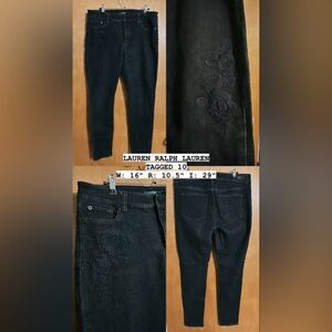 Ralph Lauren Floral Appliqué Denim